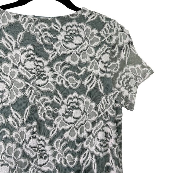 Show Me Your Mumu Women's Lovers Lace Romantic Mini Dress Sage Green Size Small - Picture 11 of 13